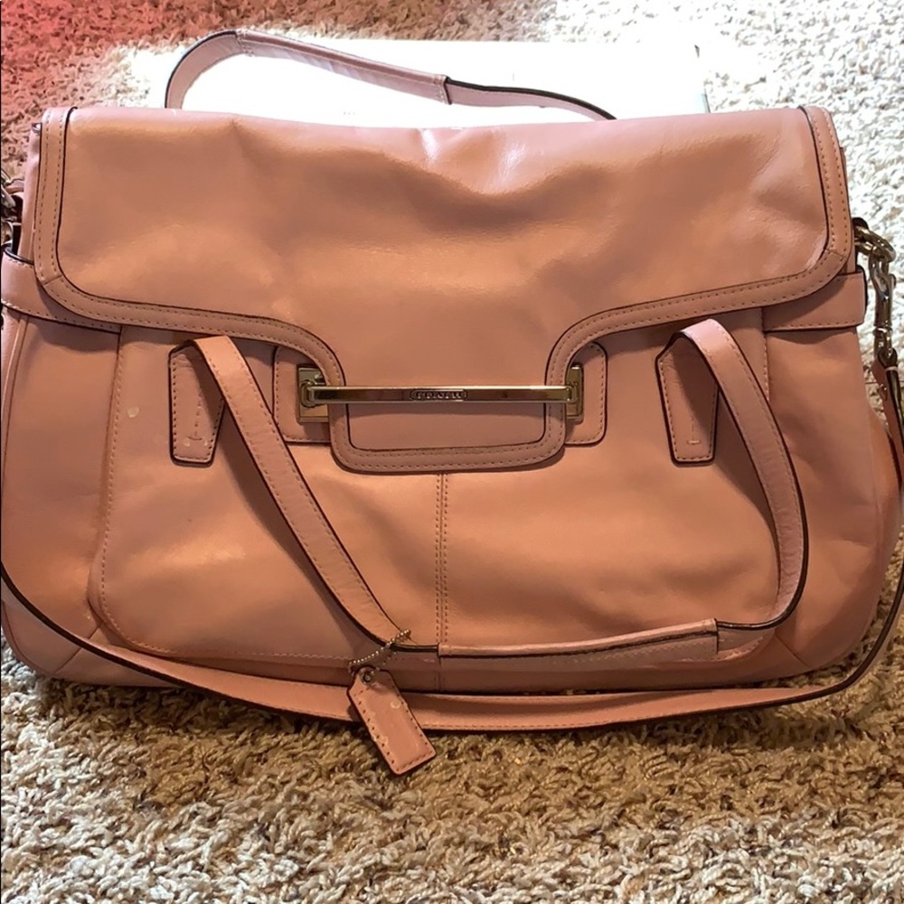 Baby Pink Coach Handbag